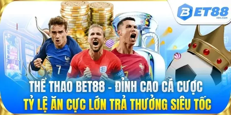 Thể thao BET88 - Đỉnh cao cá cược tỷ lệ ăn cực lớn trả thưởng siêu tốc